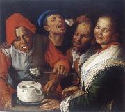 CAMPI, Vincenzo The Ricotta-eaters Spain oil painting reproduction